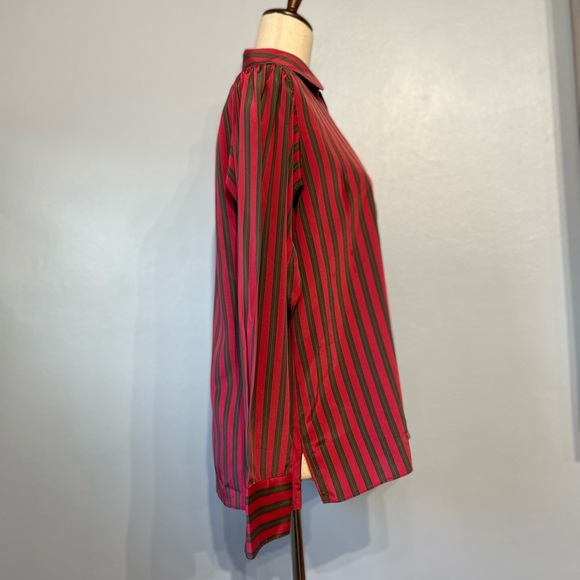 Vintage Evan-Picone Striped Long Sleeve Blouse - Picture 4 of 8